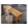 MASSIVMOEBEL24.DE Sitzbank Holzbank Braun 140 x 35 x 45 cm