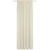 ADAM Audio Vorhang ADAM "Uni Collection", beige (naturweiß), B:142cm H:235cm, Baumwolle (Bio-Baumwolle), Gardinen, Blickdichter aus 100% Bio-Baumwolle, Vorhang nach Wunschmaß