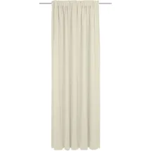 ADAM Audio Vorhang ADAM "Uni Collection", beige (naturweiß), B:142cm H:235cm, Baumwolle (Bio-Baumwolle), Gardinen, Blickdichter aus 100% Bio-Baumwolle, Vorhang nach Wunschmaß