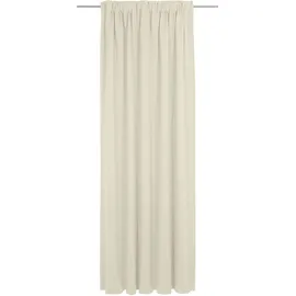ADAM Audio Vorhang ADAM "Uni Collection", beige (naturweiß), B:142cm H:235cm, Baumwolle (Bio-Baumwolle), Gardinen, Blickdichter aus 100% Bio-Baumwolle, Vorhang nach Wunschmaß