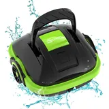 WINNY POOL CLEANER Poolroboter, Poolsauger akku Starke Saugkraft, Leichtgewicht, Automatische Poolreiniger Ideal für Oberirdische und Unterirdische Pools mit Flachem Boden