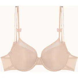 PASSIONATA Schalen-BH MISS JOY verspielte Schmetterlingsmotive, leichter Tüll, atmungsaktiv beige 80