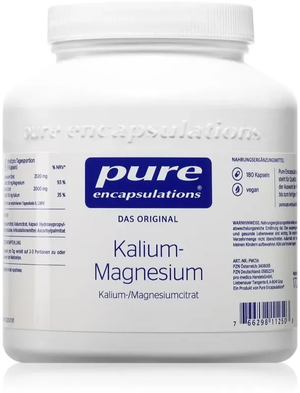 Pure Encapsulations Kalium-Magnesium Kapseln mit Mineralien 180 KAP