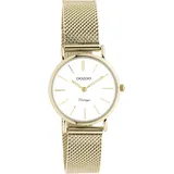 Oozoo Vintage Damen Uhr - Armbanduhr Damen mit 14mm Mesh Armband - Analog Damenuhr in rund C20231