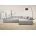 Home Affaire Eckcouch Mikrofaser 3-Sitzer Silber