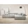 Home Affaire Eckcouch Mikrofaser 3-Sitzer Silber
