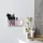 Relaxdays Kosmetik Organizer Badorganizer Transparent/Gold