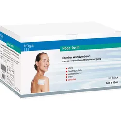 Höga-Derm Steriles Pflaster 150Mmx90Mm 50 ST