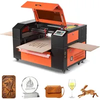 Vevor CO2-Lasergravierer 50 W, 500x300mm Arbeitsbereich, Laser-Gravier- & Schneidemaschine mit 4-Wege-Luftunterstützung, kompatibel mit LightBurn, CorelDRAW & RDWorks, für Holz, Acryl & Glas