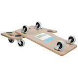 Baumarktplus 2er Set Transportroller Soft Wheel indoor MDF Platte 200 kg