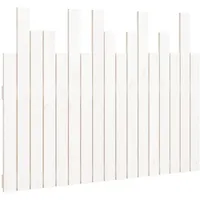 Jinlefu Wand-Kopfteil Weiß 108x3x80 cm Massivholz Kiefer