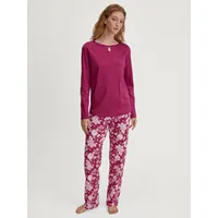 CALIDA Sweet Dreams Pyjama, lang, Damen, aus 100% Baumwolle,