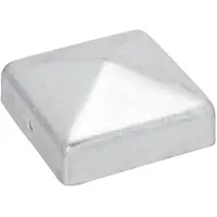 Pfostenkappe Quadratisch Feuerverzinkt 71 mm x 71 mm