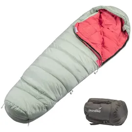 Skandika Mumienschlafsack Gjora Junior, Camping Schlafsack, kompakt, mitwachsend, Outdoor, Indoor, Nylon-Ripstop, Packsack, wasserabweisend, 3-4 Jahreszeiten