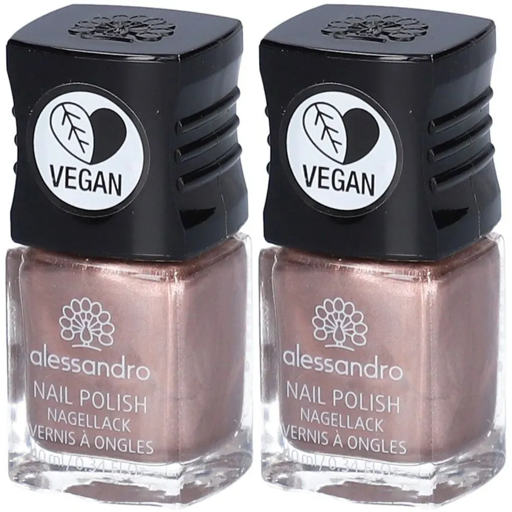 alessandro Nagellack Brown Metallic