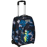 Seven Fester Trolley, GreenScreen, Blau, 2 in 1, Doppelnutzung, Trolley und Rucksack, Schulrucksack für Reisen, Kinder Jungen, blau, Taglia unica, schulisch