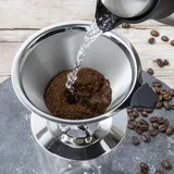 Hochwertiger Kaffeefilter aus Edelstahl für aromatischen Genuss - Silber