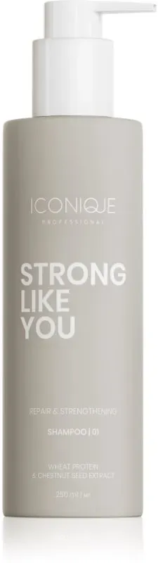 ICONIQUE Professional STRONG LIKE YOU Repair & Strengthening Regenierendes Shampoo für beschädigtes Haar 250 ml