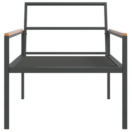 vidaXL Garten-Lounge-Set 4-tlg. anthrazit Stahl