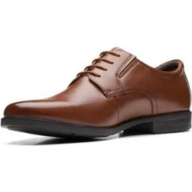 CLARKS Howard Walk Schuhe Dark Tan Lea 46