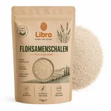Libra 1kg Flohsamenschalen | Hohe Reinheit und naturbelassen | Ballaststoffe für Darm und Verdauung | Top Qualität | Psyllium Husk | Vegan, Low Carb, gut für Keto-Diät | LIBRA FOOD
