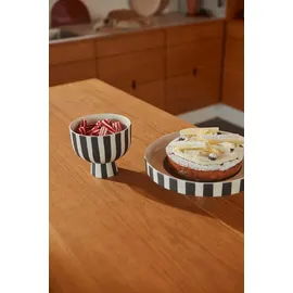 OYOY Toppu Schale 15 x H 13 cm, schwarz-weiß