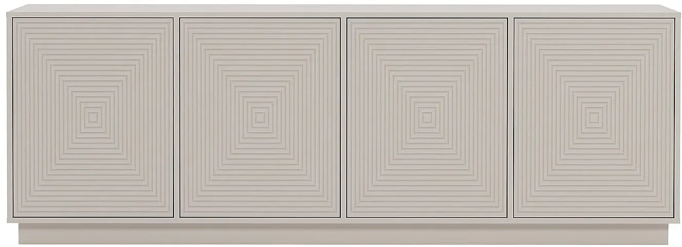 Sideboard mit 4 Türen - MDF - Beige - MEZULIA