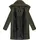 Ragwear Damen Wintermantel Steppmantel in Wolloptik mit Kapuze und hohem Kragen Jumana YOUMODO Dark Olive Gr. M - M