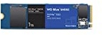 WD Blue SN550 NVMe SSD 1 TB (interne SSD, Leistungssteigerung für den PC, schlanker Formfaktor M.2 2280, speziell entworfene Controller und Firmware für optimale Leistung)