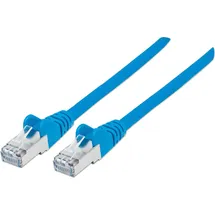 Intellinet Network Solutions Intellinet 741088 RJ45 Patchkabel CAT 6a S/FTP 100% Kupfer, LS0H, 10 m, Blau Folienschirm, Geflechtschirm, Geschirmt, Halogenfrei 1St.