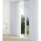 Wirth Schiebegardine Berwick (1 St), Paneelwagen, blickdicht, Jacquard blau 60 cm x 145 cm