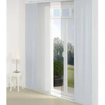 Wirth Schiebegardine Berwick (1 St), Paneelwagen, blickdicht, Jacquard blau 60 cm x 145 cm