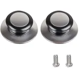 2 Stück Topfdeckelgriff Topfdeckelknopf Topfgriffe Deckelknopf Universal Topfdeckelknöpfe Topfdeckel Griff Ersatzknöpfe Griffe