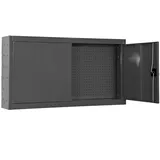 Proregal Werkzeugschrank hängend AMEGO | HxBxT 55x120x27,5cm | Metall | Abschließbar | Anthrazit | Werstattschrank Hängeschrank