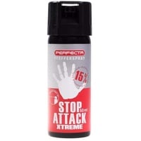 Perfecta Pfefferspray Pfeffer Spray 15% OC 50ml ballistische Verteilung, schwarz, 110mm