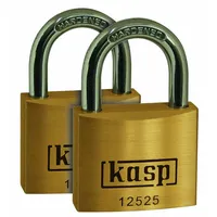 kasp Vorhängeschloss 25mm gleichschließend Goldgelb Schlüsselschloss