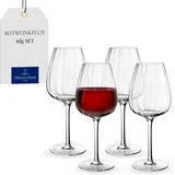 Villeroy & Boch Rotweinkelch, Set 4tlg. Rose Garden Länge 9,5 x Breite Höhe 23 cm
