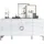 Okwish Sideboard 150 x 59,5 x 38 cm Hochglanz Weiß