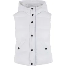 URBAN CLASSICS Recycled Shiny Puffer Weste White 4XL