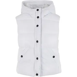 URBAN CLASSICS Recycled Shiny Puffer Weste White 4XL