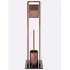Badaccessoire-Set HEINE HOME, braun (bronzefarben), Glas, Stahl, Badaccessoires-Sets