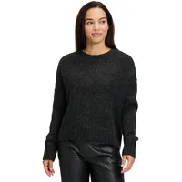 Cartoon Basic-Pullover mit Rundhalsausschnitt", in Anthracite melange), | Gr.: