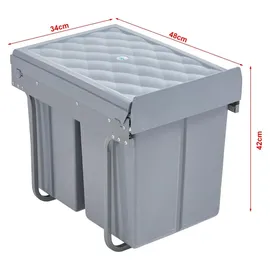 [en.casa] Froland 20 l Grau