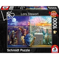 Schmidt Spiele 59905 Lars Stewart, New York Night and Day 1000 Teile