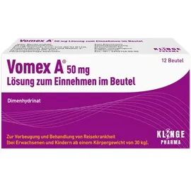 Klinge Pharma Vomex A 50 mg Lösung zum Einnehmen im Beutel