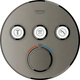 Grohe Grohtherm SmartControl Thermostat mit drei Absperrventilen, Wandrosette rund, 29121AL0