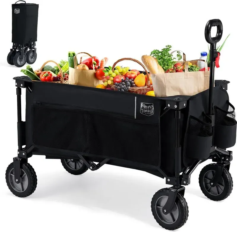 TIMBER RIDGE 21727S Wagen 90 x 50 x 30 cm 1er-Pack