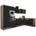 Respekta Winkelküche Oliver L-Form 340 x 172 cm E-Geräte schwarz seidenglanz/eiche york nachbildung