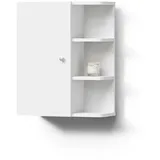livinity® Badschrank, Weiß, Weiß, 5 Fächer, Rechteckig, 47.2x59.2x20.8 cm, Badezimmer, Badezimmerschränke, Hängeschränke