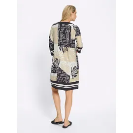 Heine Druck-Kleid Etuikleid Mehrfarbig 42